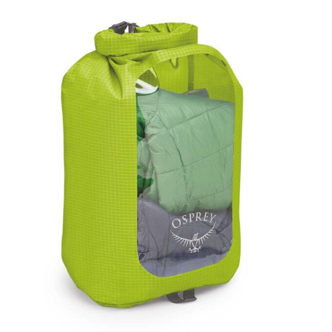 

Водонепроницаемая сумка Osprey DRY SACK 12 с окном, лаймово-зеленая