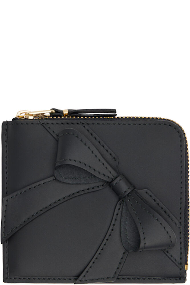 

Черный большой кошелек с бантом COMME des GARÇONS WALLETS