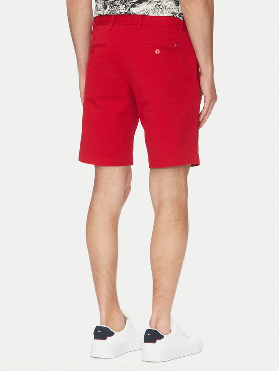 Шорты из ткани обычного кроя Brooklyn MW0MW23563 Tommy Hilfiger, красный — фото 3