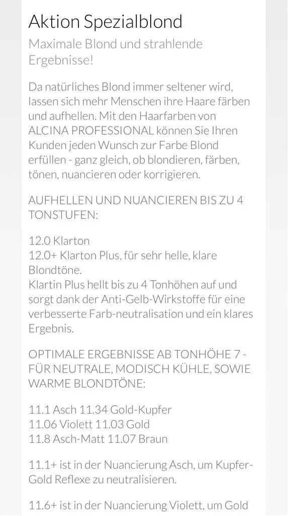 Крем-краска для волос Alcina Colour Cream Special Colour 11.8+ Alcina