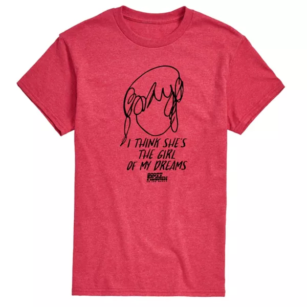 

Мужская футболка с графическим принтом «Скотт Пилигрим против мира мечты» Licensed Character, красный