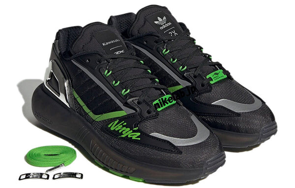 Кроссовки kawasaki ninja x zx 5000 boost Adidas, черный — фото 4