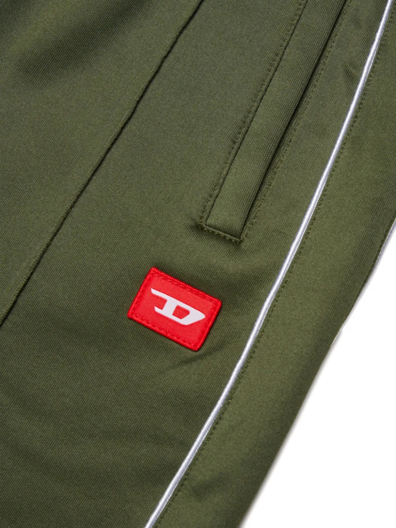 Diesel Kids спортивные брюки с нашивкой-логотипом, зеленый — фото 4