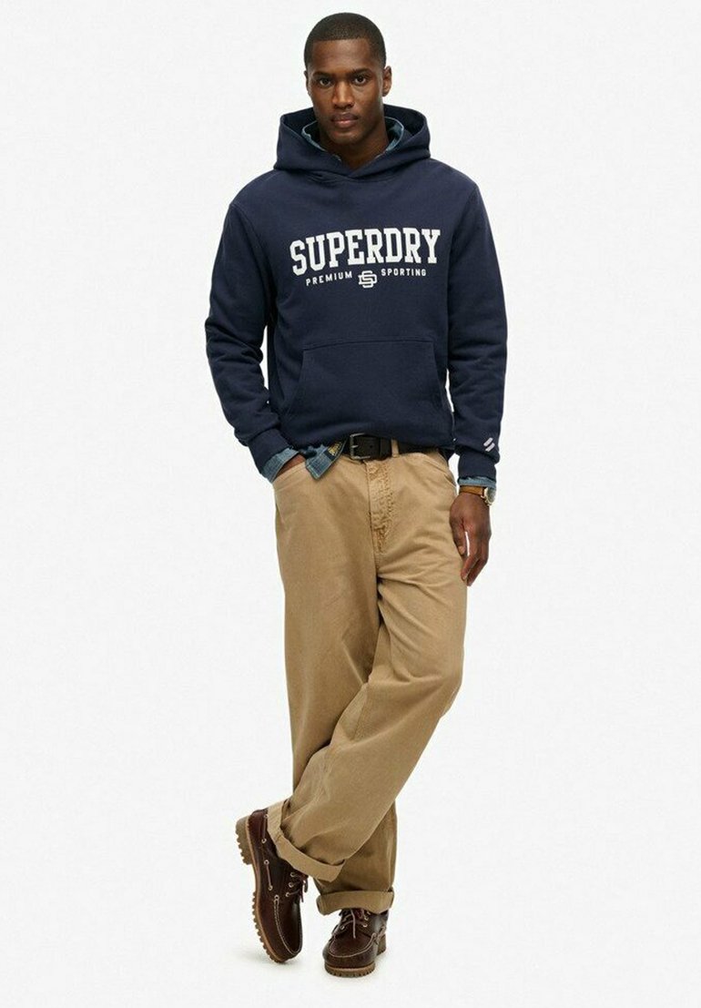 

Толстовка MIT KÄNGURUTASCHE UND LOGOPRINT Superdry, синий
