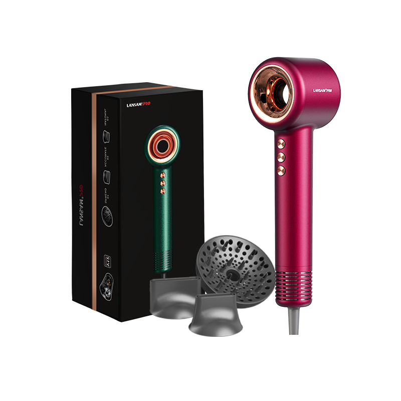 

Фен для волос 1400W Домашний Стилист LS-6001 Lansam, Red