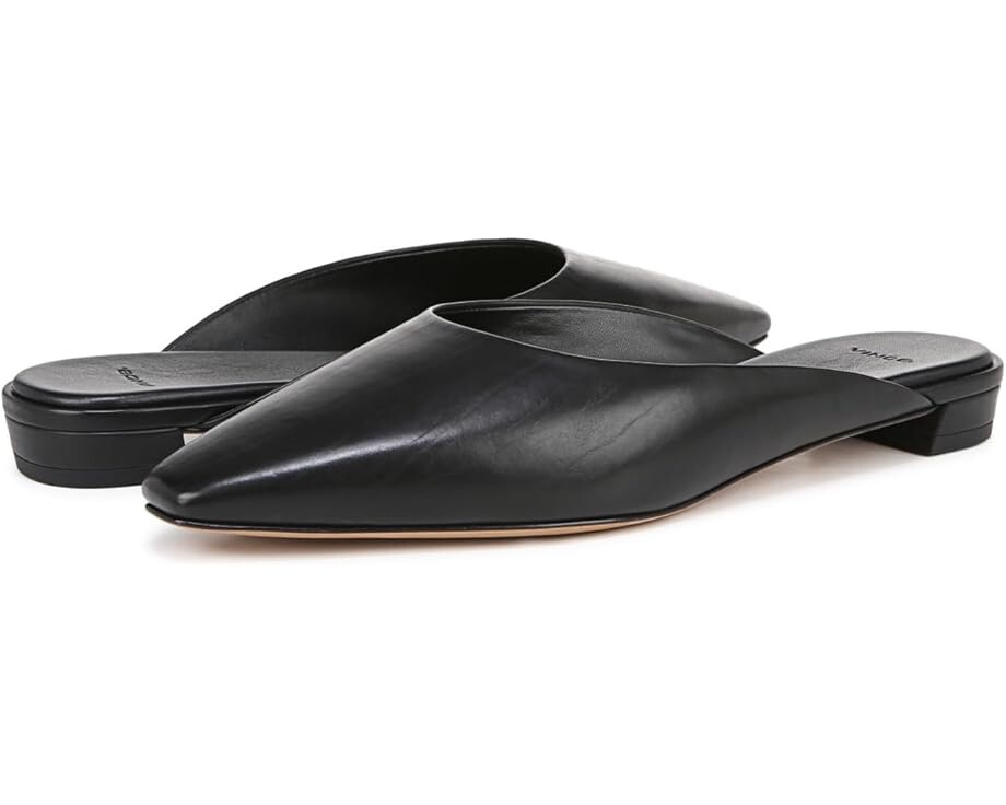 

Туфли на плоской подошве Vince Ana Slip-On Mules, черный