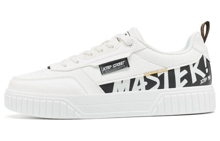 

Кроссовки XTEP Skateboard Shoes Men Low-Top White Black, Черный, Кроссовки XTEP Skateboard Shoes Men Low-Top White Black