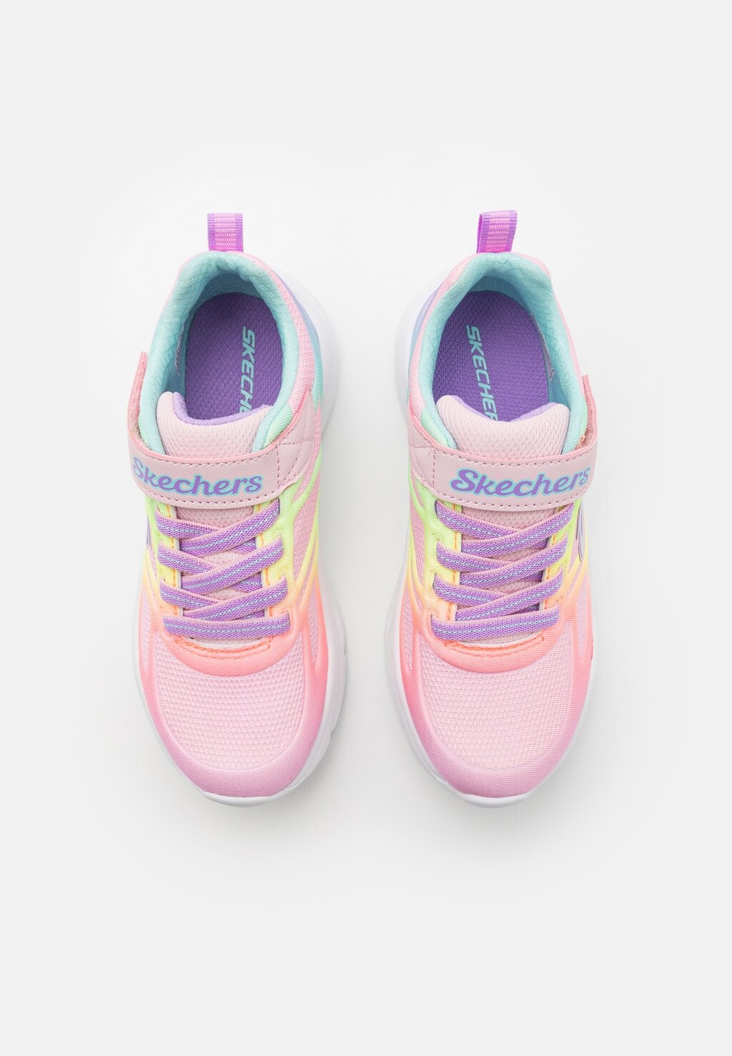 Низкие кроссовки Power Jams Skechers, цвет light pink/multi-coloured — фото 4
