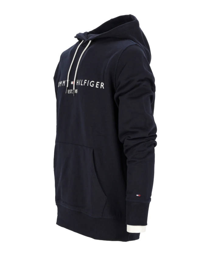 Толстовка с капюшоном и логотипом, темно-синего цвета. Tommy Hilfiger, синий — фото 2