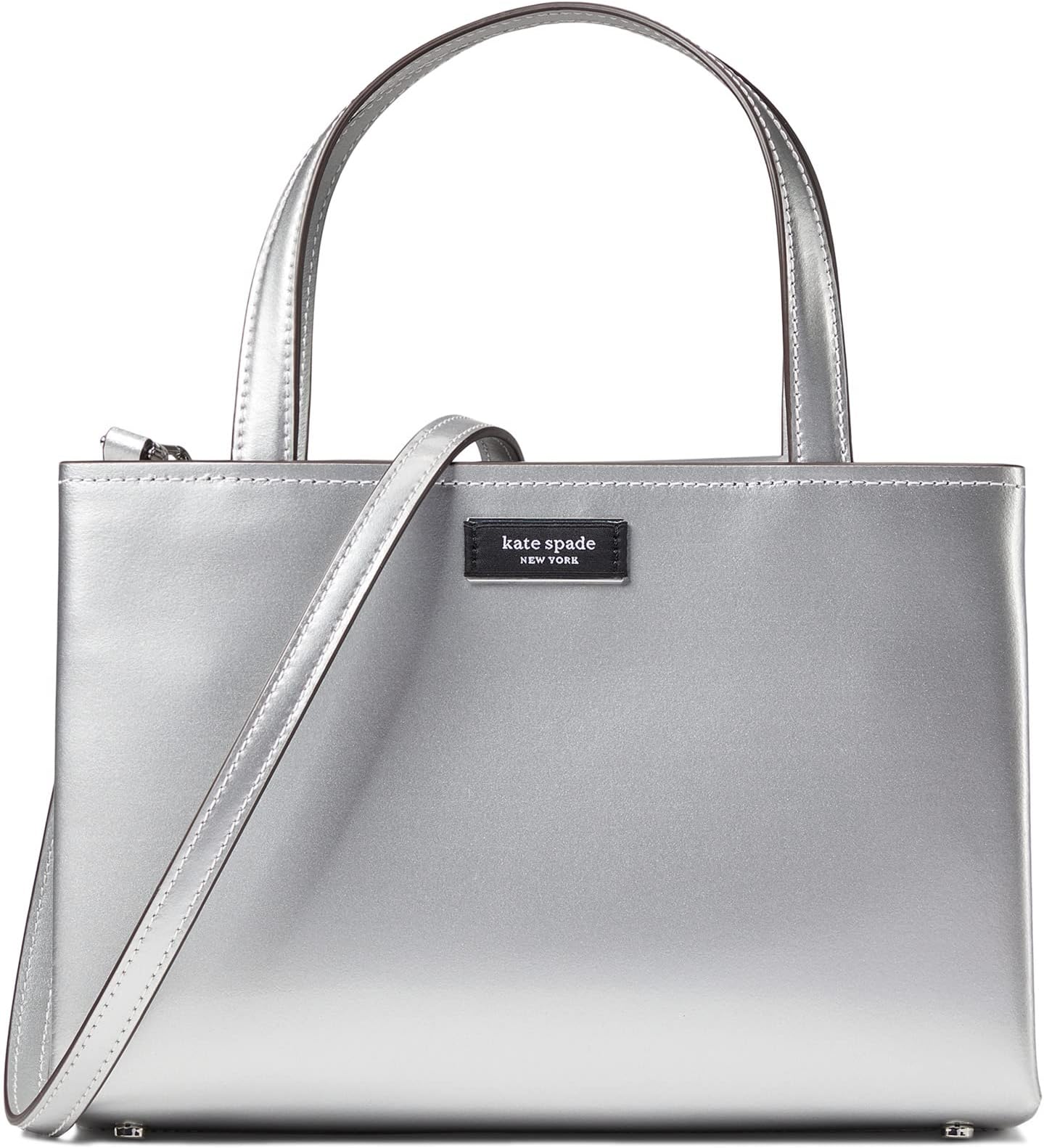 

Сумка Kate Spade New York Sam Icon Metallic Small Tote, цвет Starlight