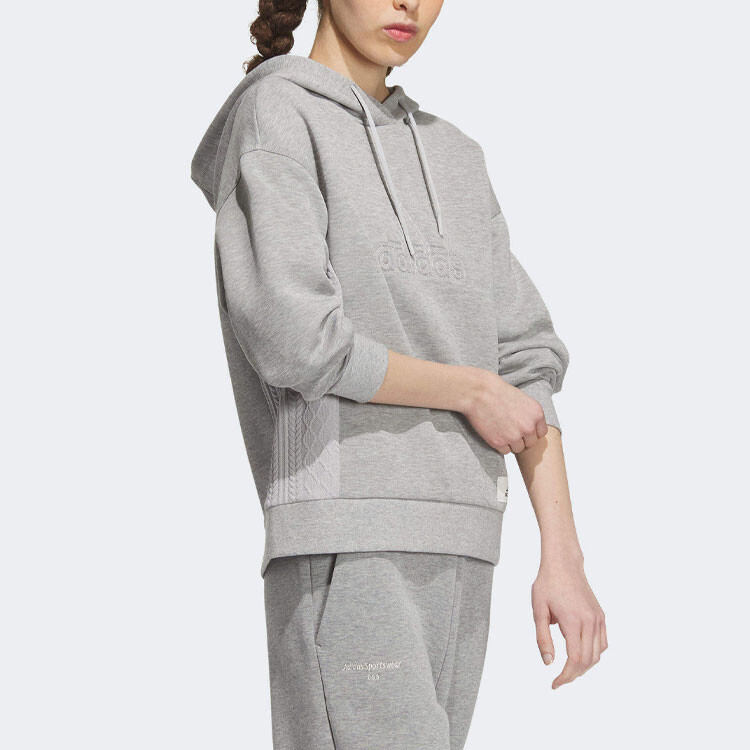 Толстовка Lounge женская серая Adidas — фото 4
