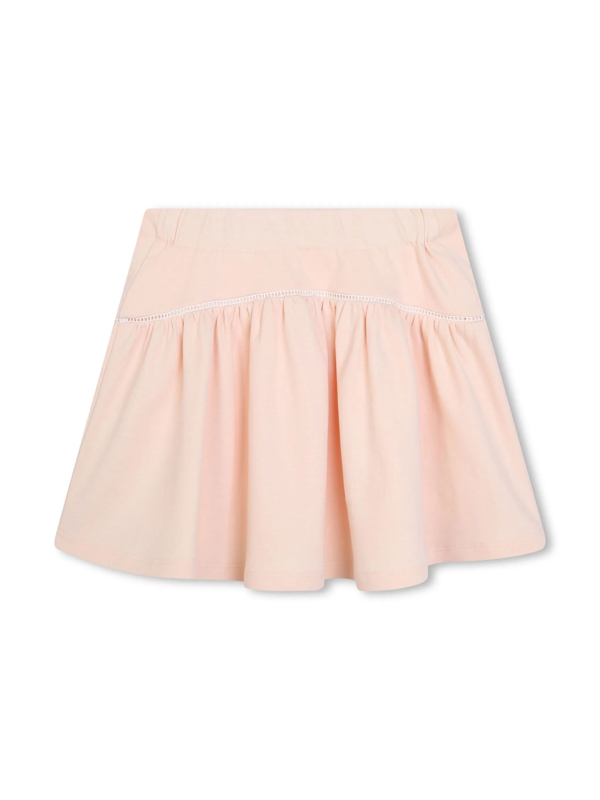 Юбка с декоративной строчкой Chloé Kids, розовый — фото 2