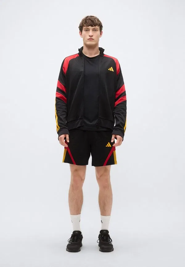 Спортивные шорты tiro, черные/красные/золотистые в университетском стиле Adidas Sportswear, Black/Power Red/Collegiate Gold-Coloured — фото 2