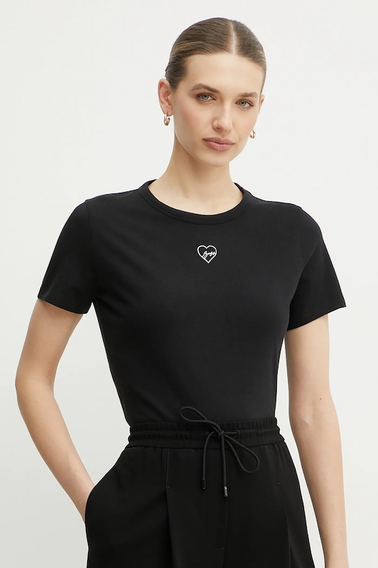 

Хлопковая футболка Boss Orange, черный