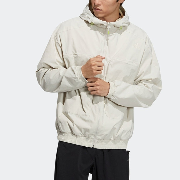 Куртка adidas Th Wv Sth Jkt Fleece Lined Sports Hooded Jacket Brown H38402 — фото 3