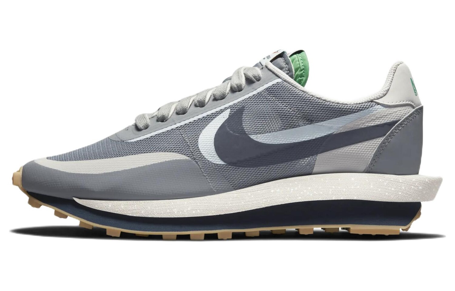 Clot x sacai x Nike Waffle Kiss of Death 2 Cool Grey (специальная упаковка NTWRK)