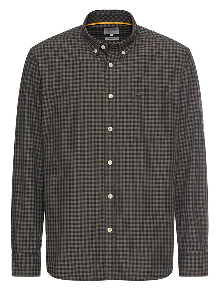 

Camel Active Рубашка - стандартный крой - цвета хаки/темно-синего