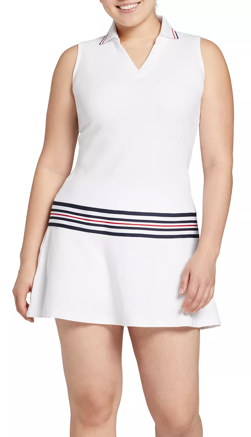 

Женское платье для гольфа с заниженной талией Walter Hagen, цвет Pure White