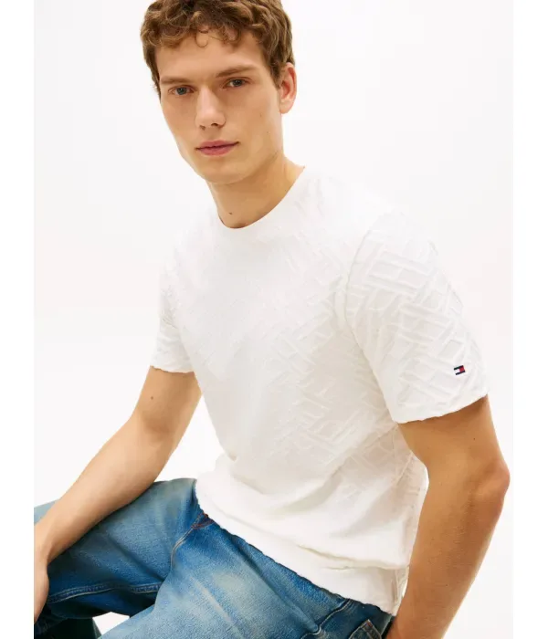 Футболка regular fit Tommy Hilfiger, экрю — фото 4