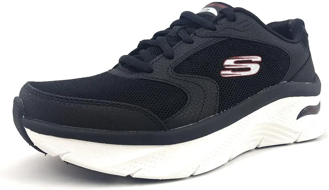 Мужские кроссовки Skechers 232501 BKRD, Duraleather Leather Textile Black