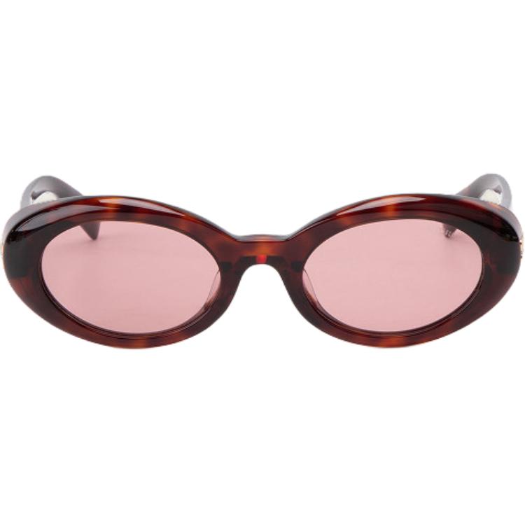 

MIU MIU Овальные солнцезащитные очки Women's Rusty Tortoiseshell