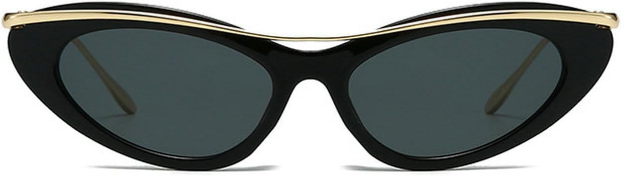 

Laureles Модные маленькие солнцезащитные очки «кошачий глаз» для женщин, винтажные, сексуальные, в металлической оправе, для активного отдыха, защита от ультрафиолета UV400, C1