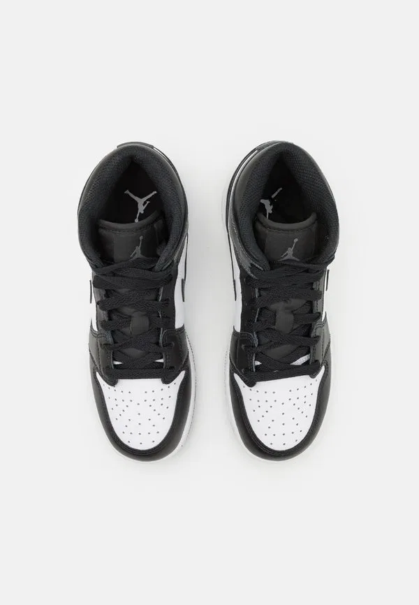 Кроссовки air jordan 1 mid Jordan, Black/Iron Grey/White — фото 4