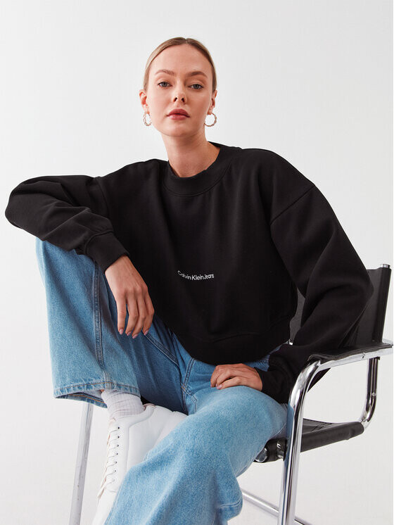 

Толстовка свободного кроя Calvin Klein, черный