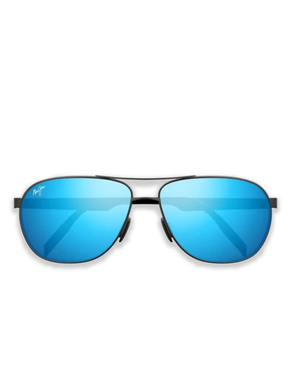 

Солнцезащитные очки в овальной оправе Maui Jim, черный