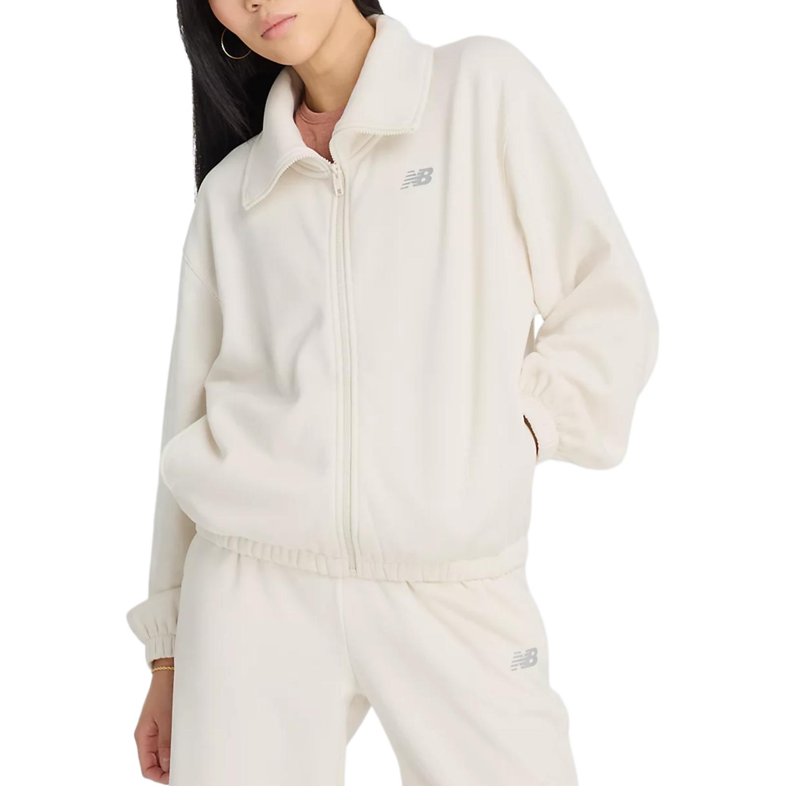 

Флисовая куртка на молнии, пальто, женское льняное полотно New Balance, Linen