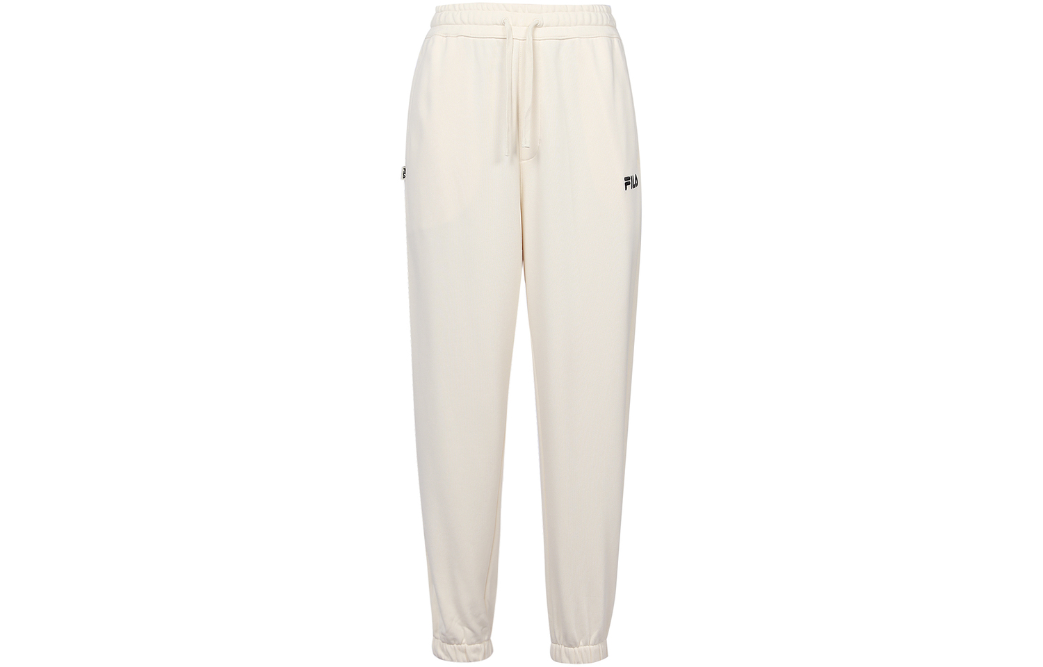 

FILA Коллекция ко Дню святого Валентина вязаные спортивные штаны мужские молочно-солевой белый умеренные манжеты