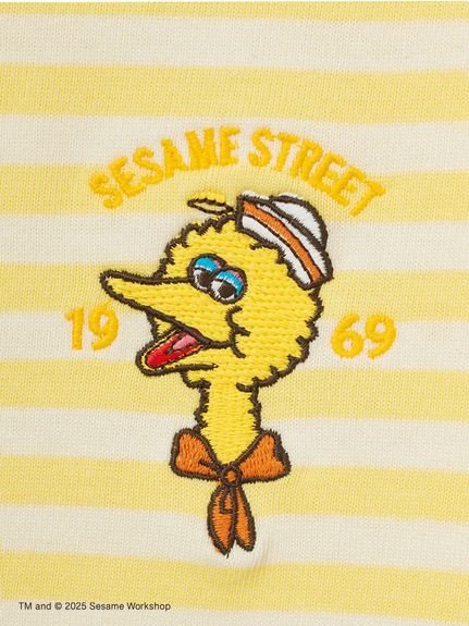 Хлопковый пуловер с морской каймой Sesame Street Market, GRN[024] — фото 4