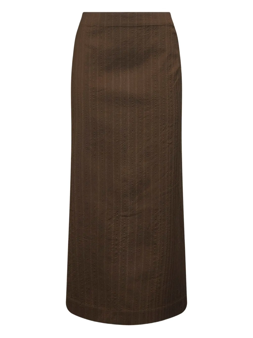 

Юбка в тонкую полоску на пуговицах Uma Wang, коричневый