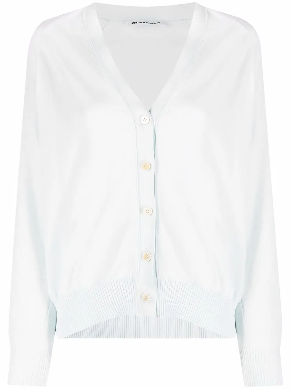 

Кардиган с V-образным вырезом JIL SANDER, зеленый