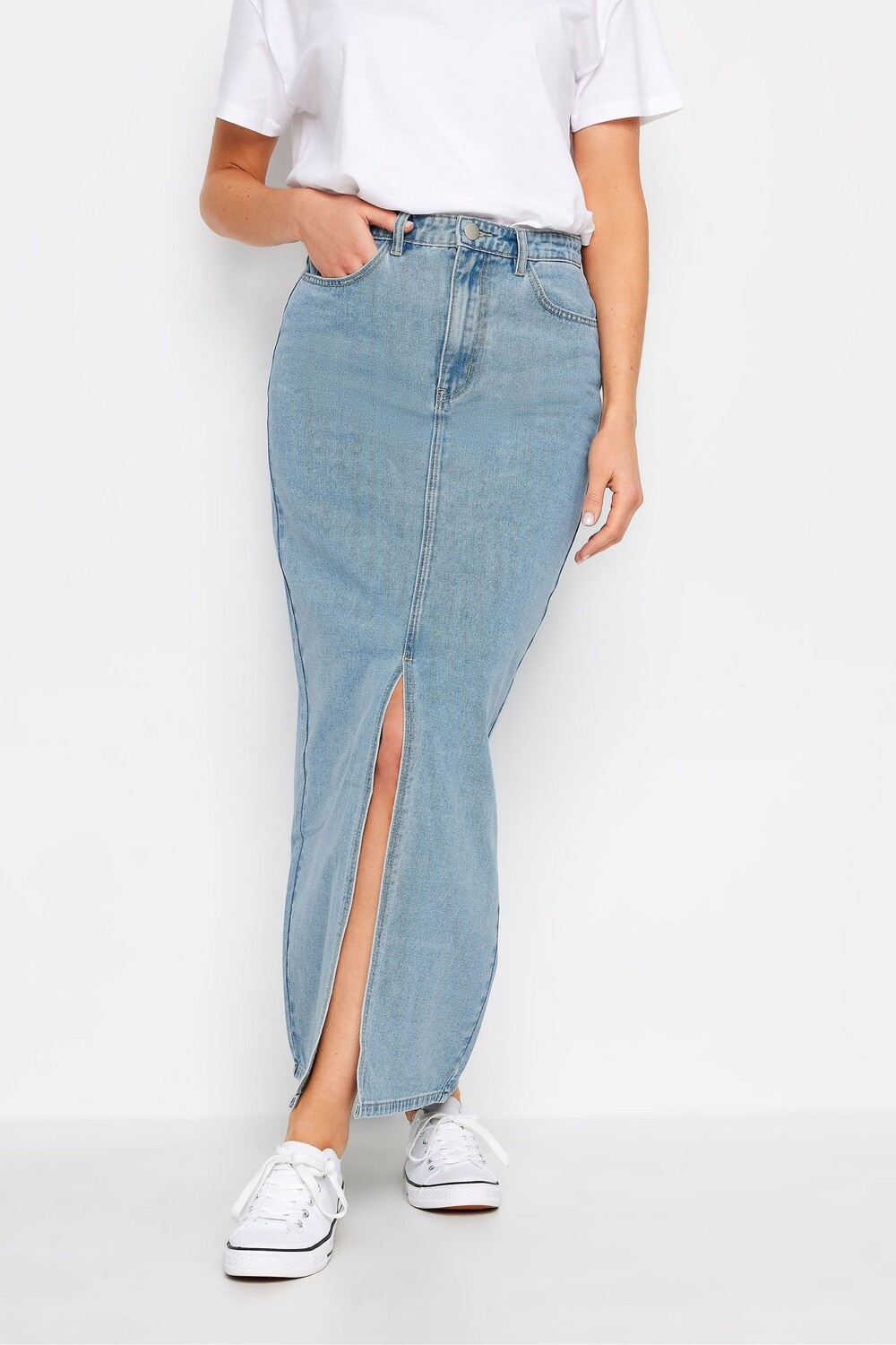 

Джинсовая юбка макси Long Tall Sally, синий