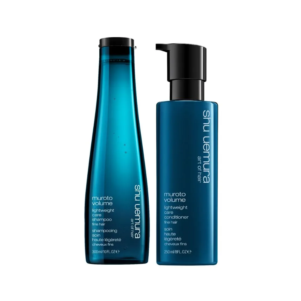Набор из шампуня и кондиционера Shu Uemura Muroto Volume Lightweight Care - придает блеск и длительный объем, защищает тонкие волосы., black