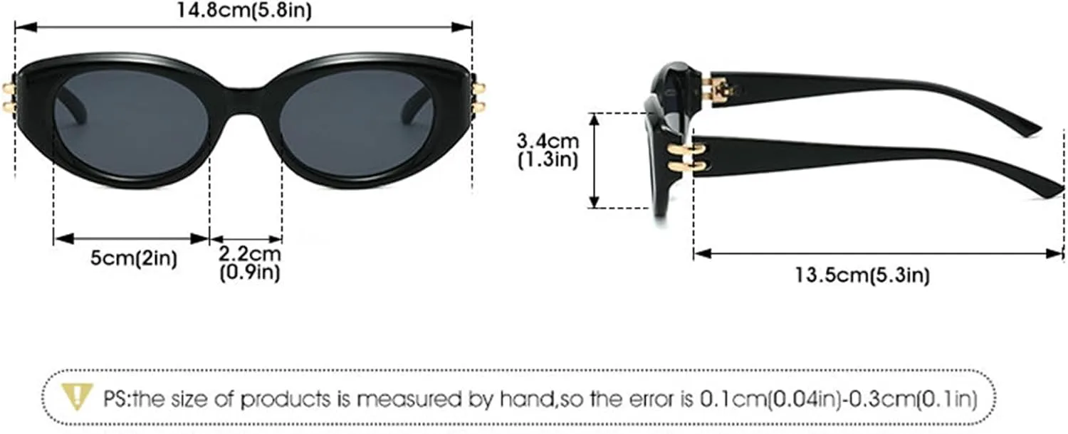 

Солнцезащитные очки Helena Retro Narrow Cat Eye для женщин, черные, винтажные, 90-е, маленькие, симпатичные, овальной формы, защита от ультрафиолета UV400, C4