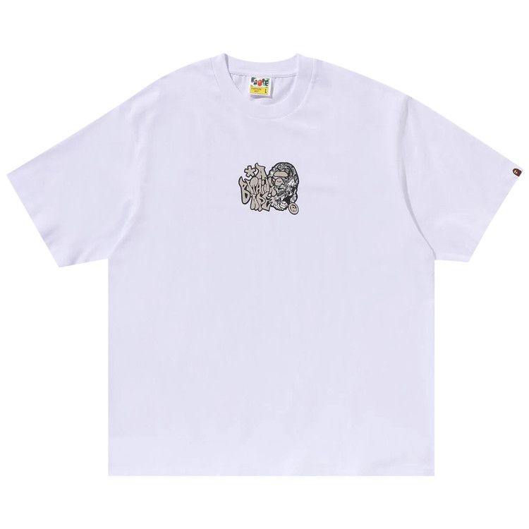 

Футболка BAPE Graffiti Ape Head Relaxed Fit Tee, White