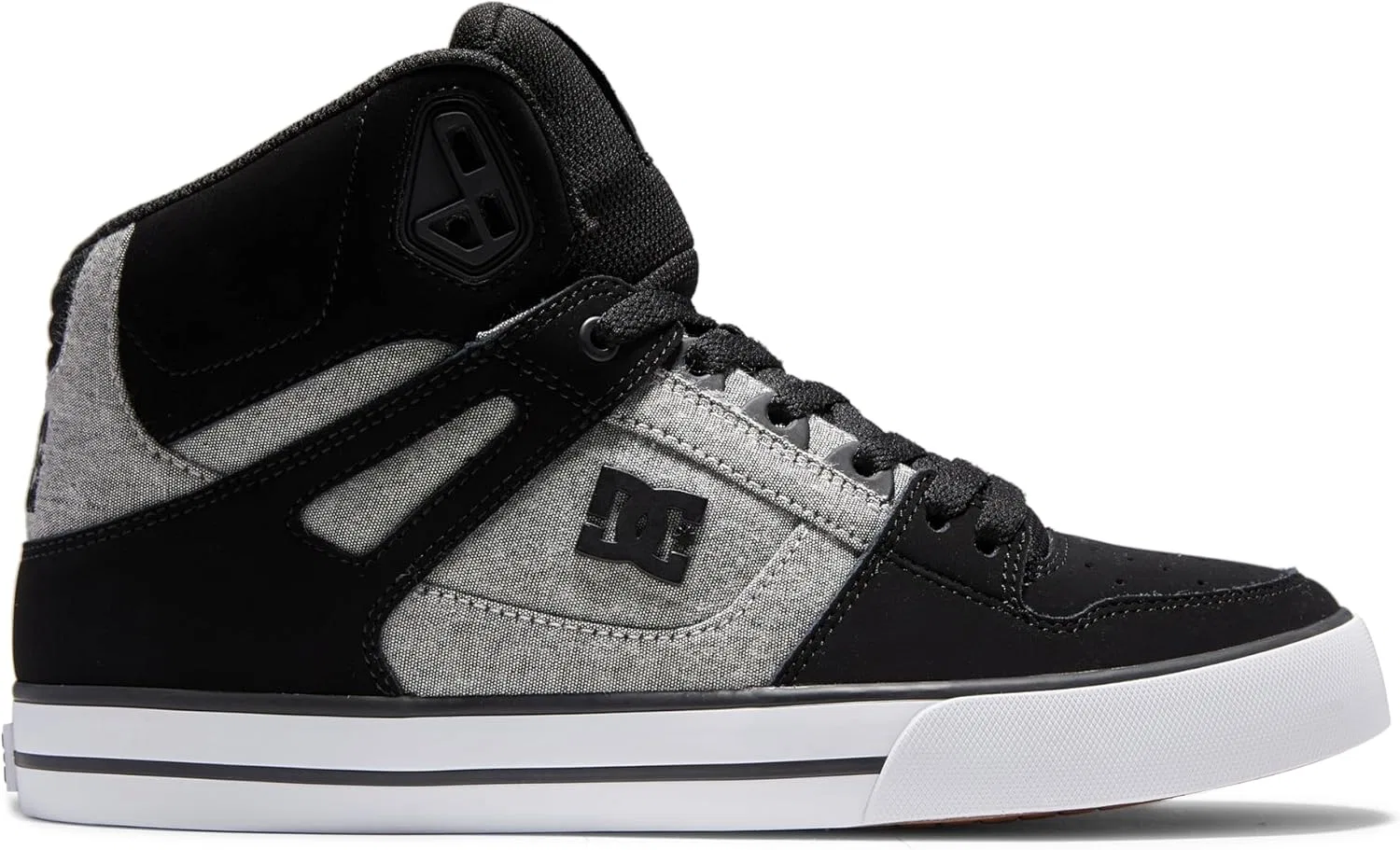 Мужские высокие кроссовки DC Shoes Herren Pure High-top WcSneaker, Black Battleship Armor — фото 2