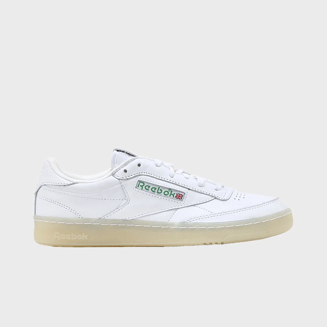 Мужские низкие кеды Club C 85 Vintage 40th бело-зелёные от Reebok