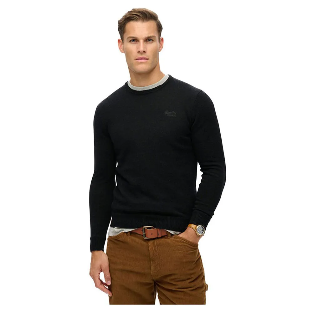 

Свитер Superdry Essential Slim Fit, черный