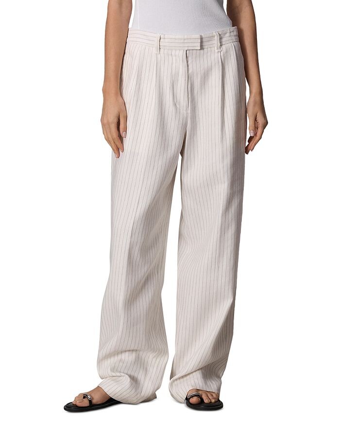 

Широкие брюки в полоску Newman rag &bone rag & bone, белый