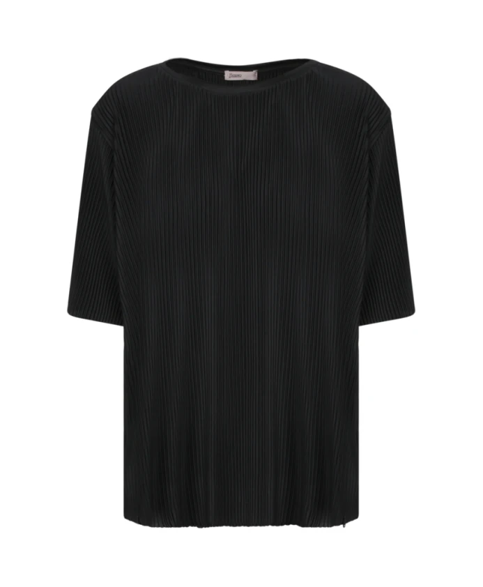 

Курортная футболка из плиссированного трикотажа Herno, черный