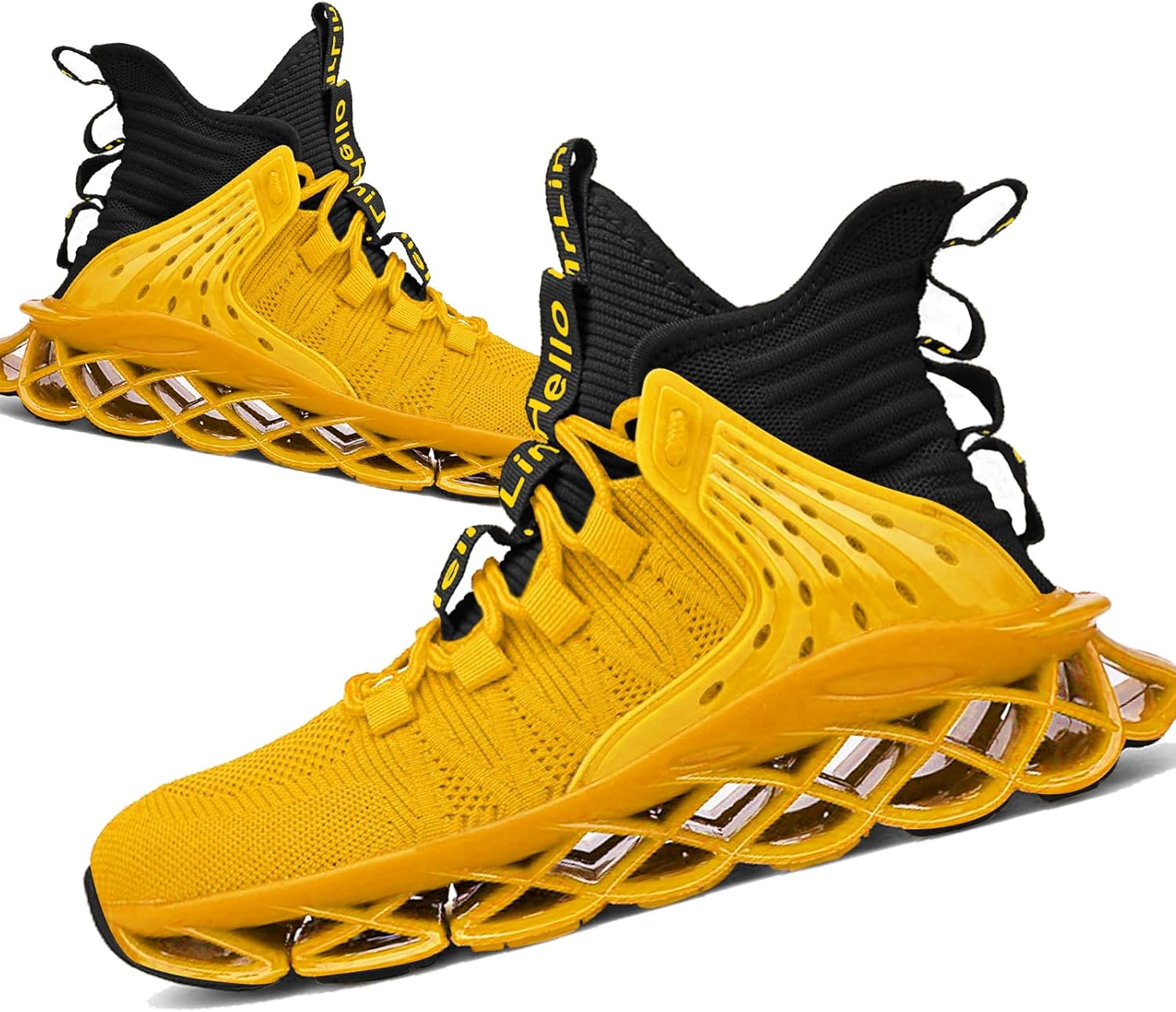 

Защитные туфли с стальным носком CLOAKA для мужчин и женщин, дышащие, стойкие к проколам, удобные, ботинки с противоскользящей подошвой для промышленного строительства, модные высокие кроссовки, черный/желтый