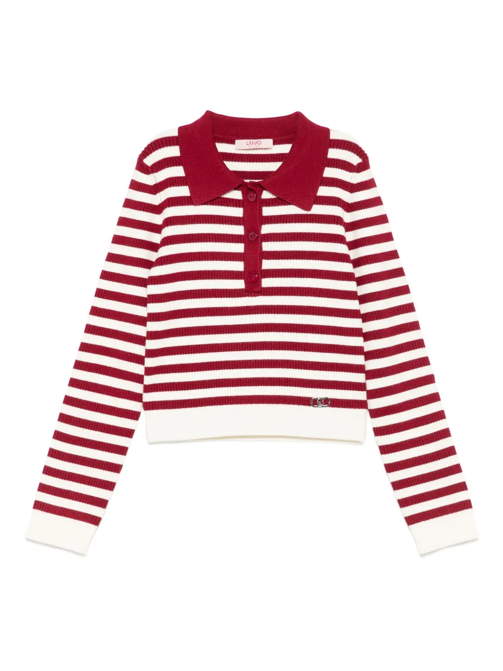 

Полосатое поло Liu Jo Kids, красный