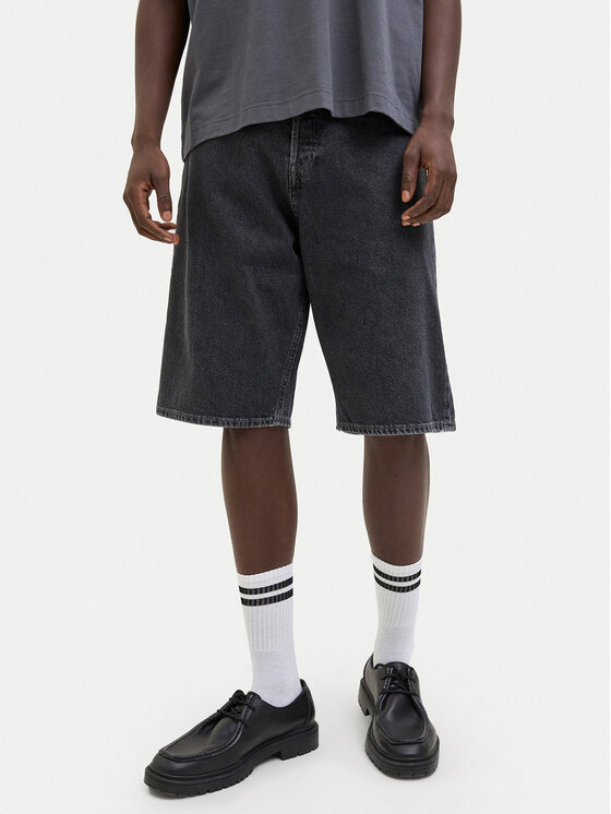 

Мешковатые джинсовые шорты Iron 12278463 Jack&Jones, черный
