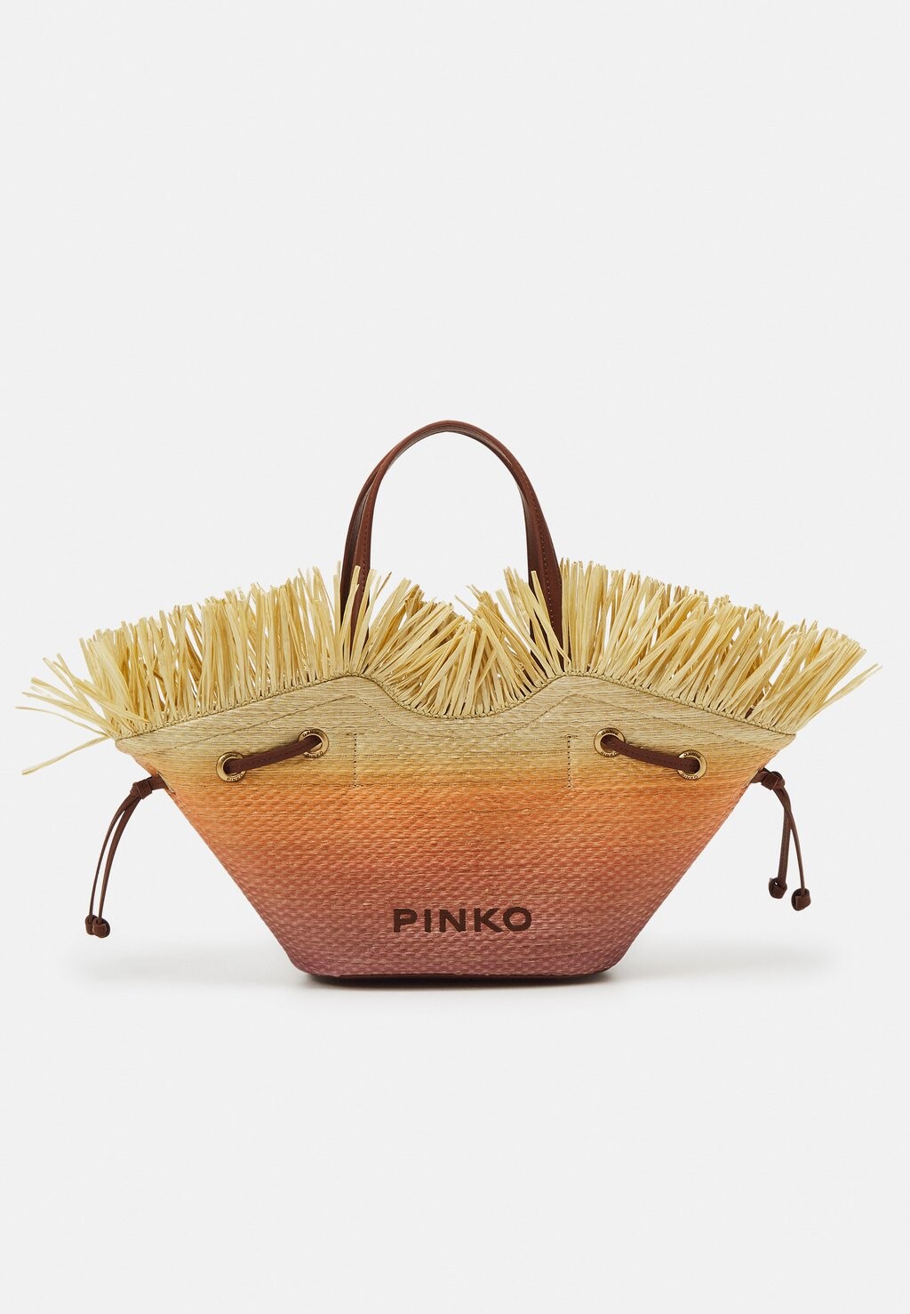 

Сумочка Pagoda Small Panama Sfumata Pinko, фуксия/арансионе/натураль