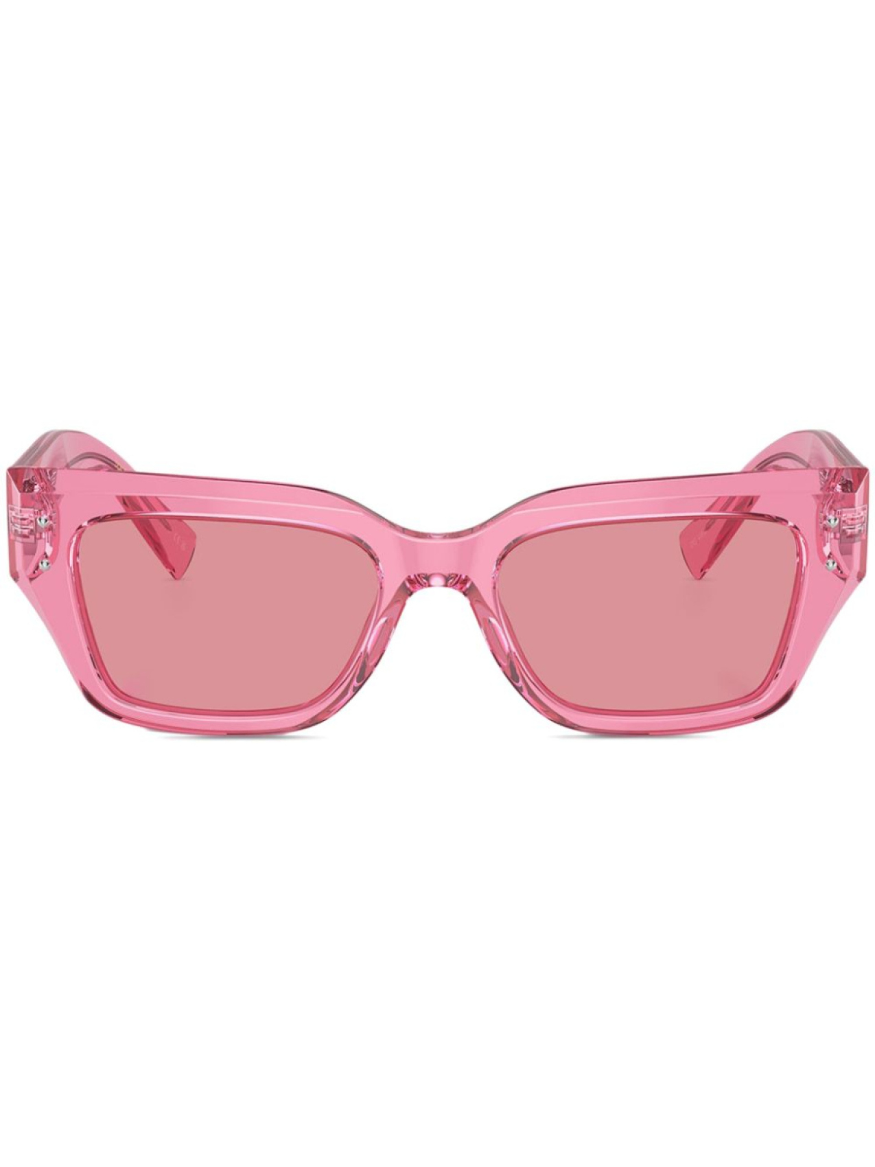

Dolce & Gabbana Eyewear солнцезащитные очки в массивной оправе, розовый