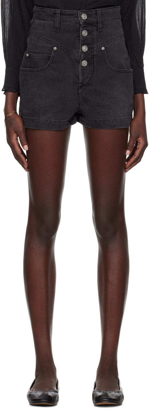 

Черные джинсовые шорты Jovany Isabel Marant Etoile