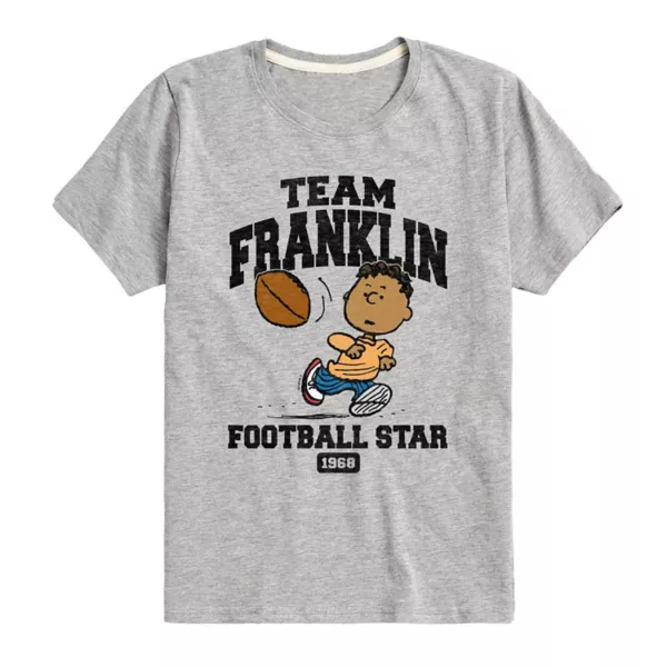 

Футболка с принтом «Peanats Team Franklin» для мальчиков 8-20 лет Licensed Character, серый